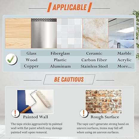 ✨⏰Last Day 49% OFF✨ - Extra Large Double Sided Tape , Clear & Tough Nano Tape, Multipurpose Mounting Tape