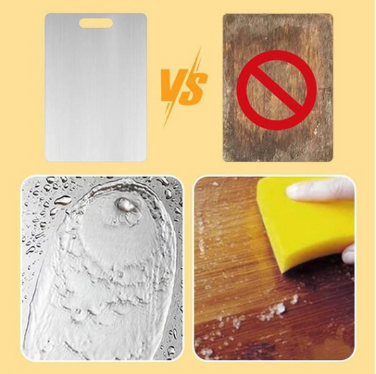๐ฅ Stainless Steel Double Sided Chopping Board