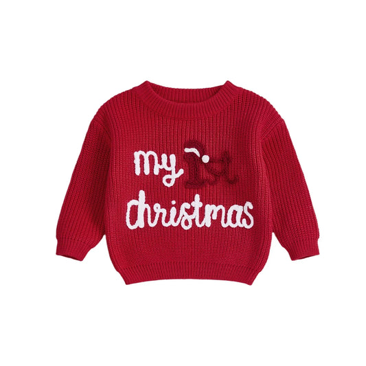 MY 1ST CHRISTMAS Knitted Sweater