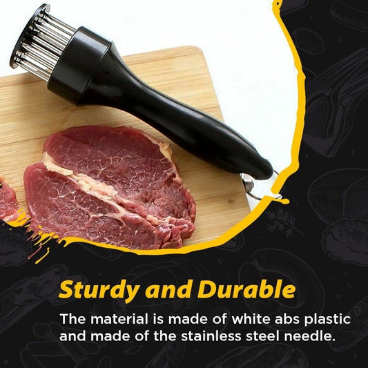 ❄️🥩Stainless Steel Meat Tenderizer Needle 21 Pin Steak BBQ Kitchen Cooking Tool