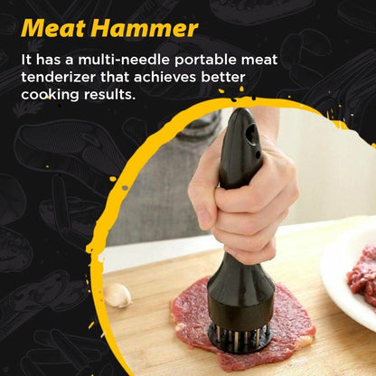 ❄️🥩Stainless Steel Meat Tenderizer Needle 21 Pin Steak BBQ Kitchen Cooking Tool