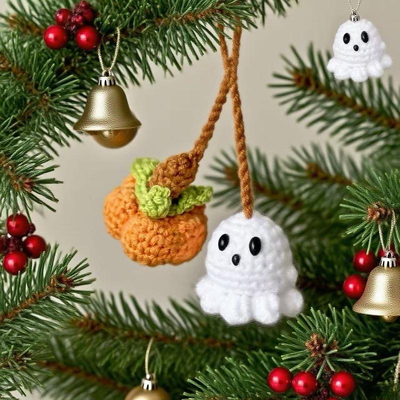 🎃Halloween sale🎃-Handmade Halloween Hanging Ornament, Funny Little Ghost Ornament
