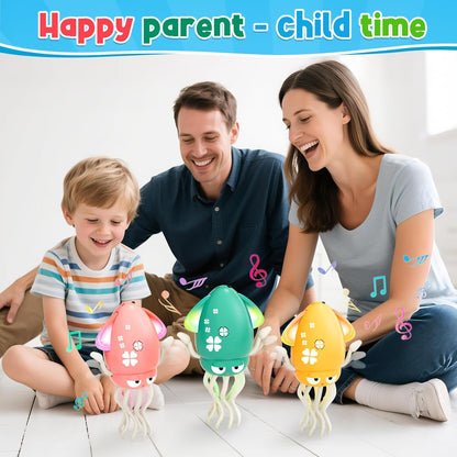 Dancing Octopus Baby Toy | Electric Crawling Octopus Tummy Time Toy