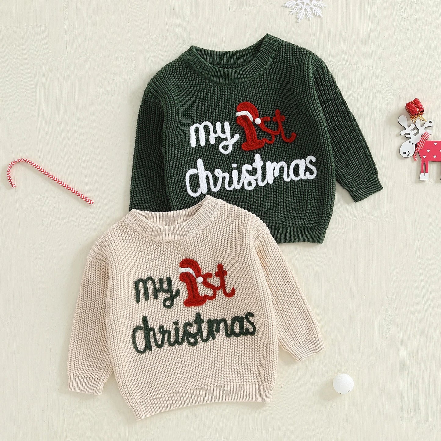 MY 1ST CHRISTMAS Knitted Sweater