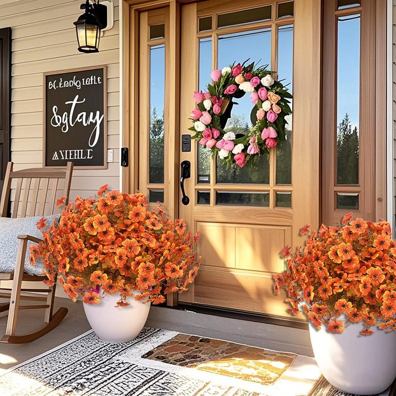 🏆Flash Sale⚡Artificial Outdoor Fall Flowers - UV resistant, Waterproof, Windproof