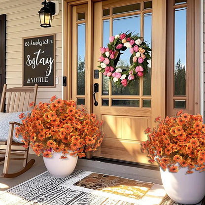 🏆Flash Sale⚡Artificial Outdoor Fall Flowers - UV resistant, Waterproof, Windproof