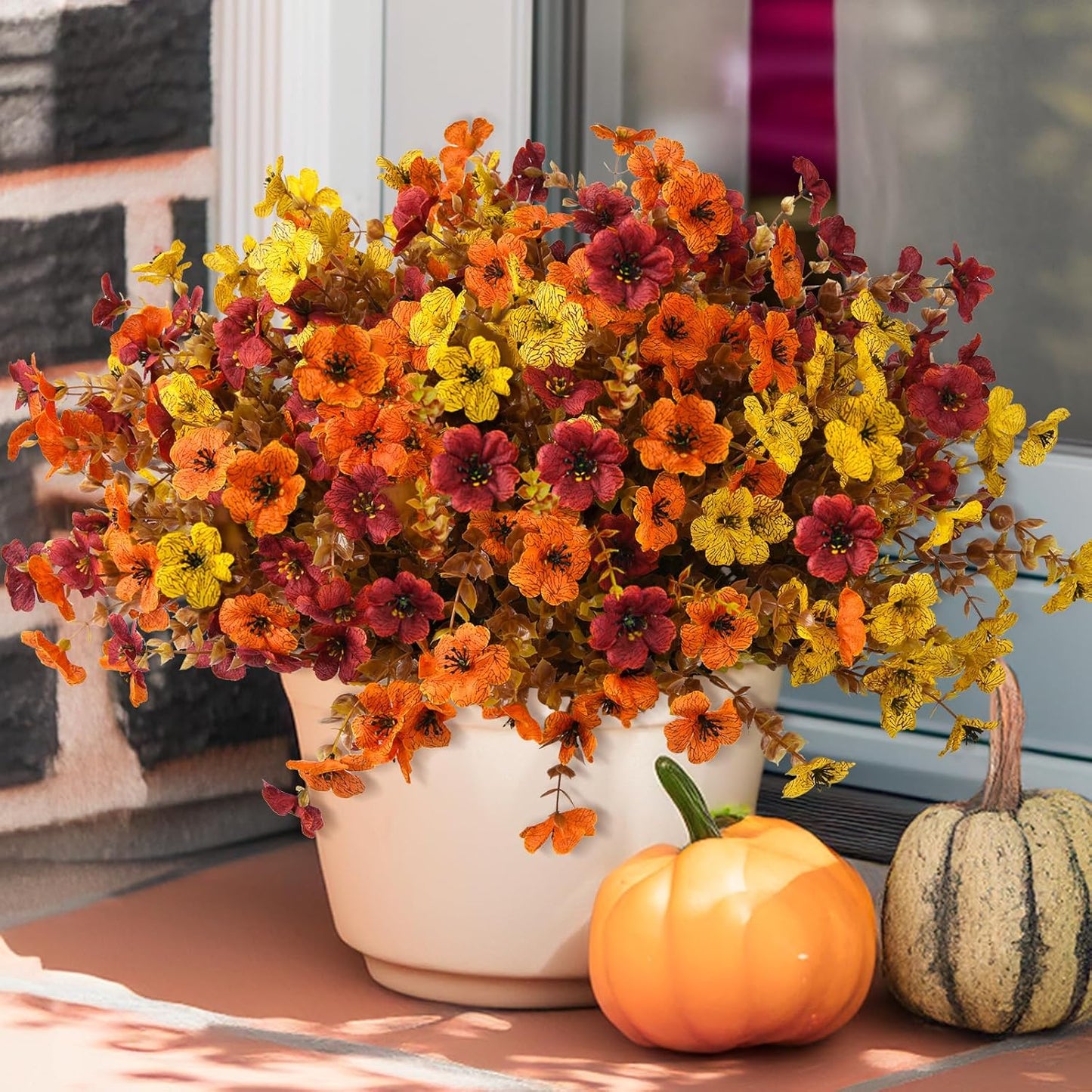 🏆Flash Sale⚡Artificial Outdoor Fall Flowers - UV resistant, Waterproof, Windproof