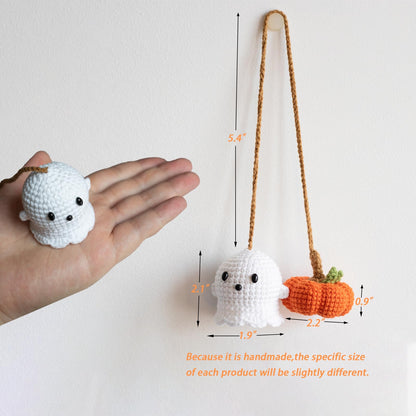 🎃Halloween sale🎃-Handmade Halloween Hanging Ornament, Funny Little Ghost Ornament