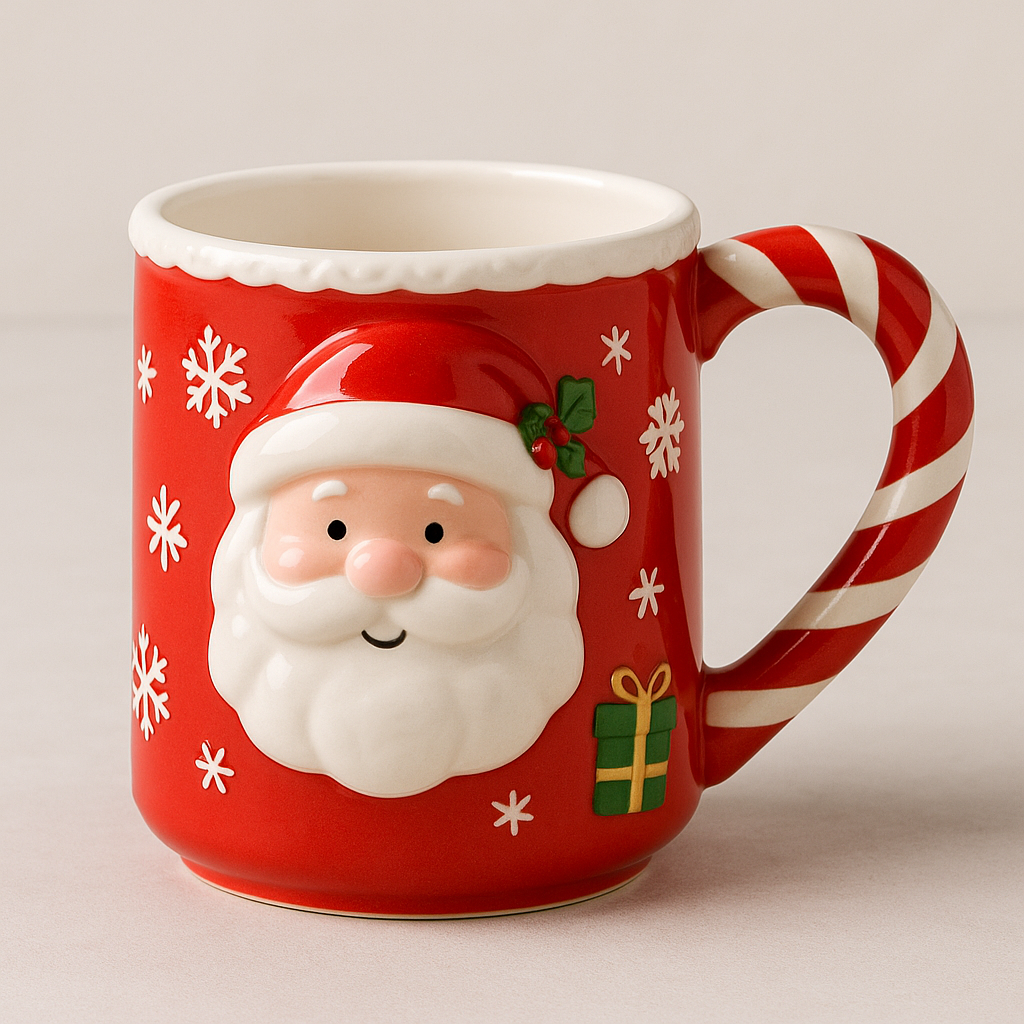 Christmas Ceramic Mug – Festive Gift for Hot Chocolate & Tea